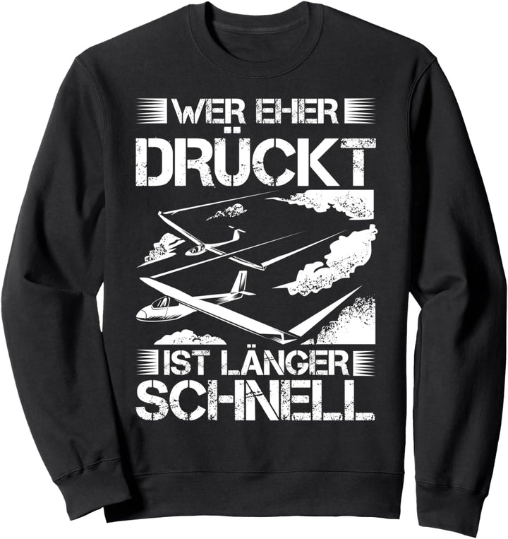 Segelflugzeug Deko Gleitflieger Gleitflugzeug Segelflug Sweatshirt