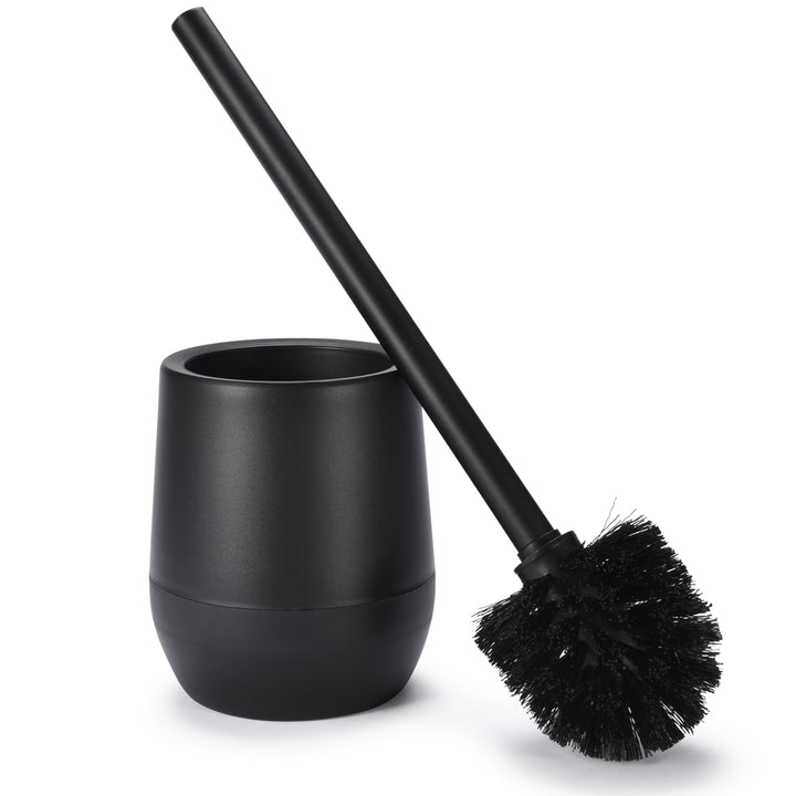 Bamodi Klobürste Schwarz WC-Bürsten und Halter - Toiletten Silicon Brush - Toilettenbürste mit steif