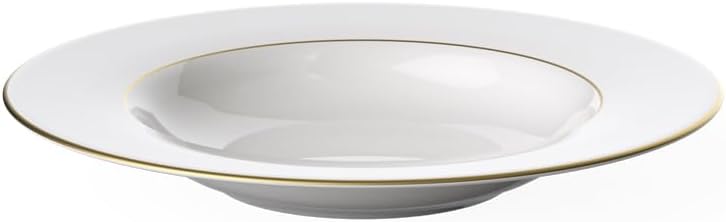 Villeroy & Boch Signature Anmut Gold Suppenteller, 24 cm Ø, weiss/gold