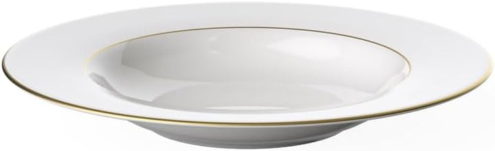 Villeroy & Boch Signature Anmut Gold Suppenteller, 24 cm Ø, weiss/gold