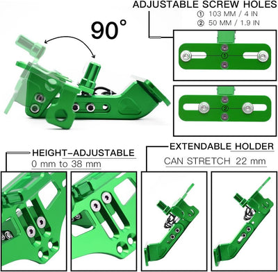 Universal CNC Aluminum Motorrad Kennzeichenhalter Halter mit Lizenz Licht für MT-01 MT-03 MT-07 MT-0