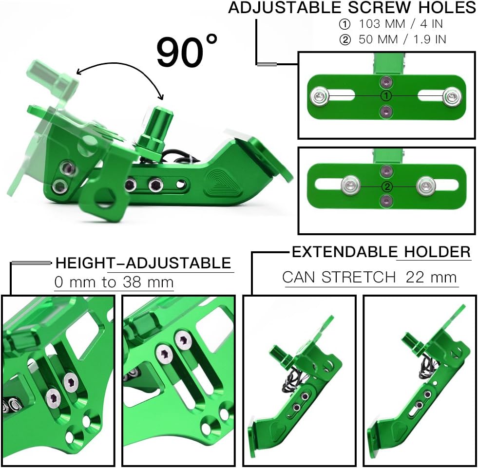 Universal CNC Aluminum Motorrad Kennzeichenhalter Halter mit Lizenz Licht für MT-01 MT-03 MT-07 MT-0