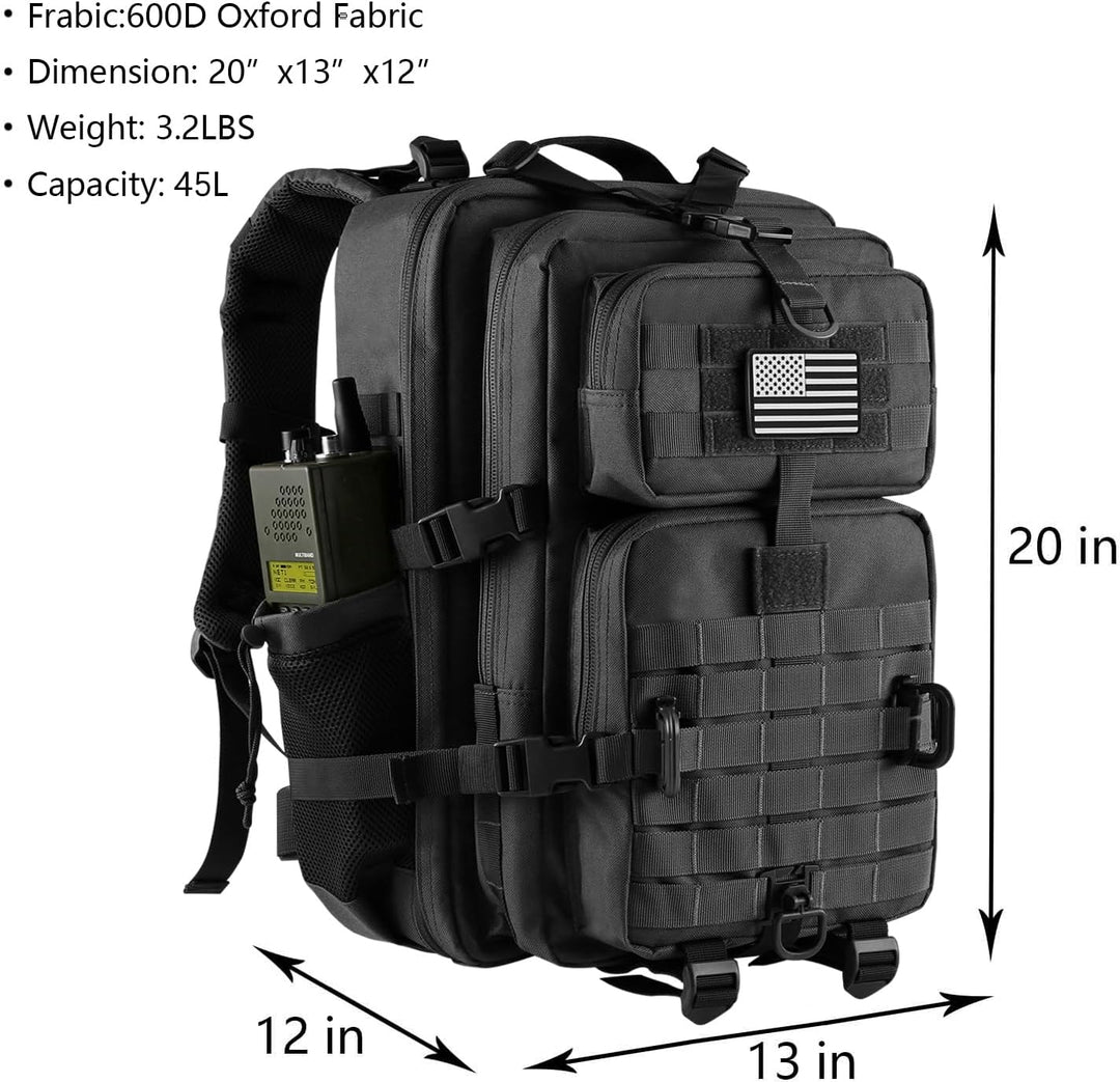 Hannibal Tactical Militär Taktischer Rucksack Cooper Rucksack Armee Assault Pack 3 Tage Bug Out Go B