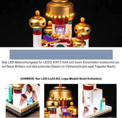 Led Licht Set für Lego Mini Disney Palace of Agrabah (Kein Lego), Dekorationsbeleuchtungsset für Leg