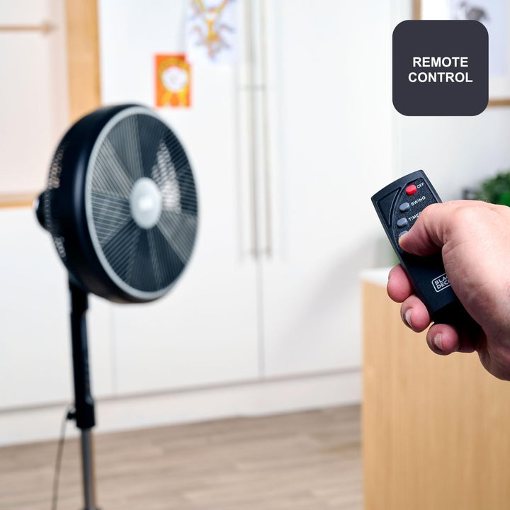 BLACK+DECKER - Standventilator BXEFP51E | 55W | 3 Geschwindigkeiten | 3 Modi: Natur, Brise, Schlaf |