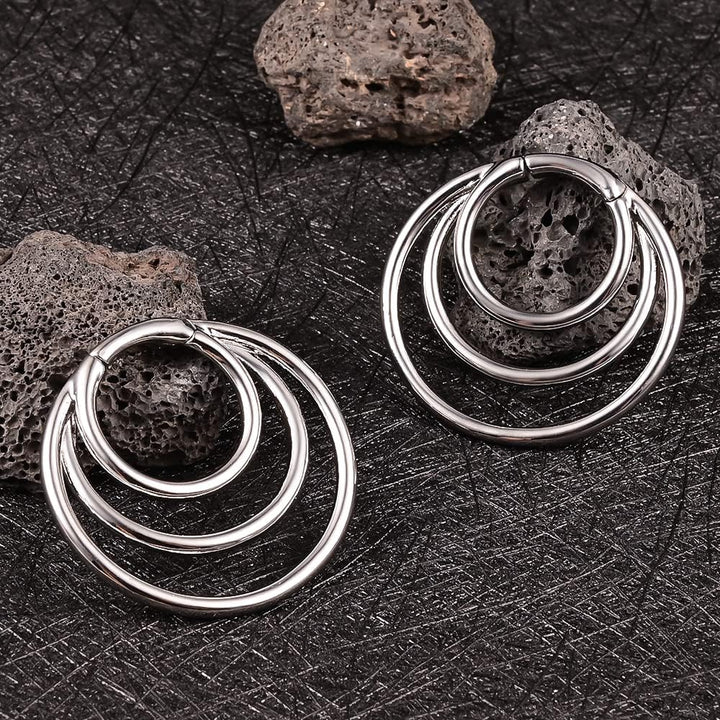 Vankula Ohr Gewichte Flesh Tunnel Weights Hangers Ringe Hoop Edelstahl für männer damen Ohrpiercing