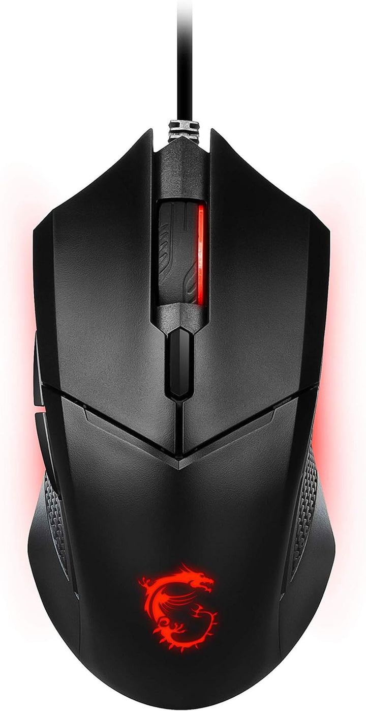 MSI Clutch GM08 Gaming Maus (kabelgebunden, PAW-3519 Sensor, 200-4200 DPI, 6 Tasten, schwarz, RGB Li