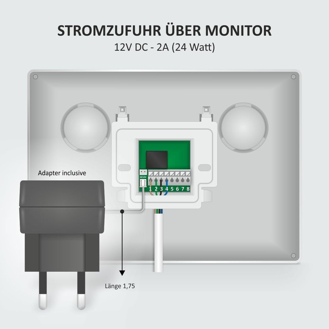 ELRO DV4000IP-3 WiFi-IP-Video-Türsprechanlage │ 3 Wohnungen │ 1080P Full-HD-Kamera mit Nachtsicht │