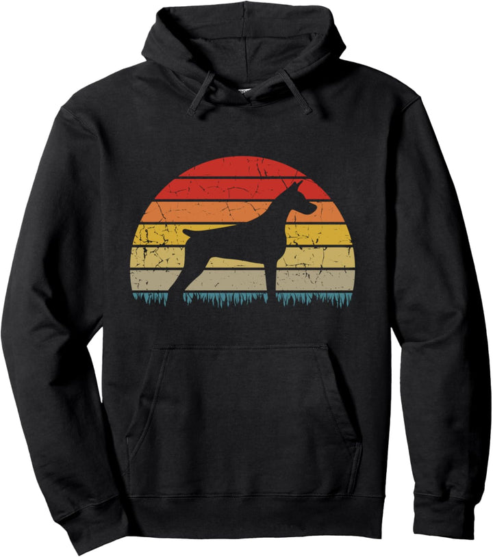 Dobermann Retro Dobermann Hundebesitzer Spaziergänge Hundebesitzer Hunde Pullover Hoodie