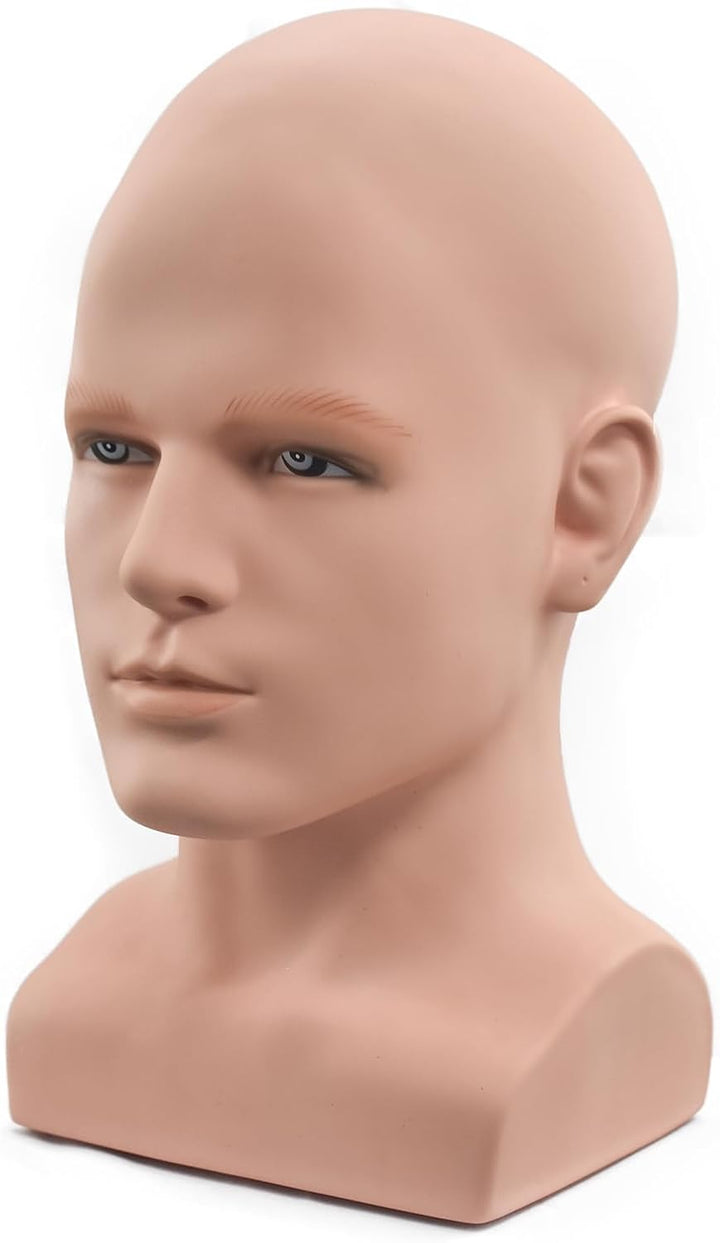 Professioneller Mannequinkopf für Herren, für Perücken, Hüte, Kopfhörer, Masken, Sonnenbrillen, Schm