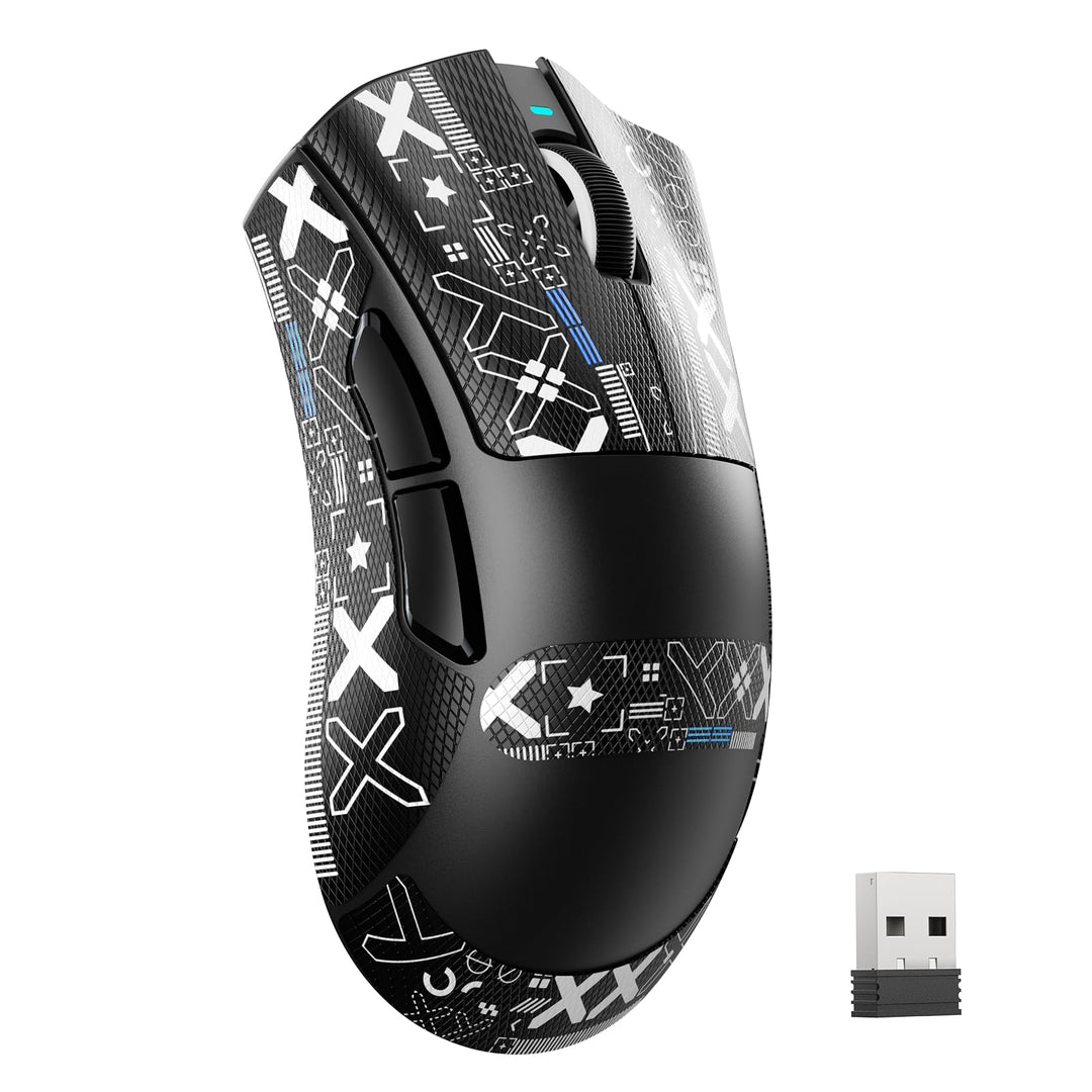 MAMBASNAKE X ATTACKSHARK V3 Kabellose Gaming-Maus mit Band,65g leicht,geteiltes Design für Rechtshän