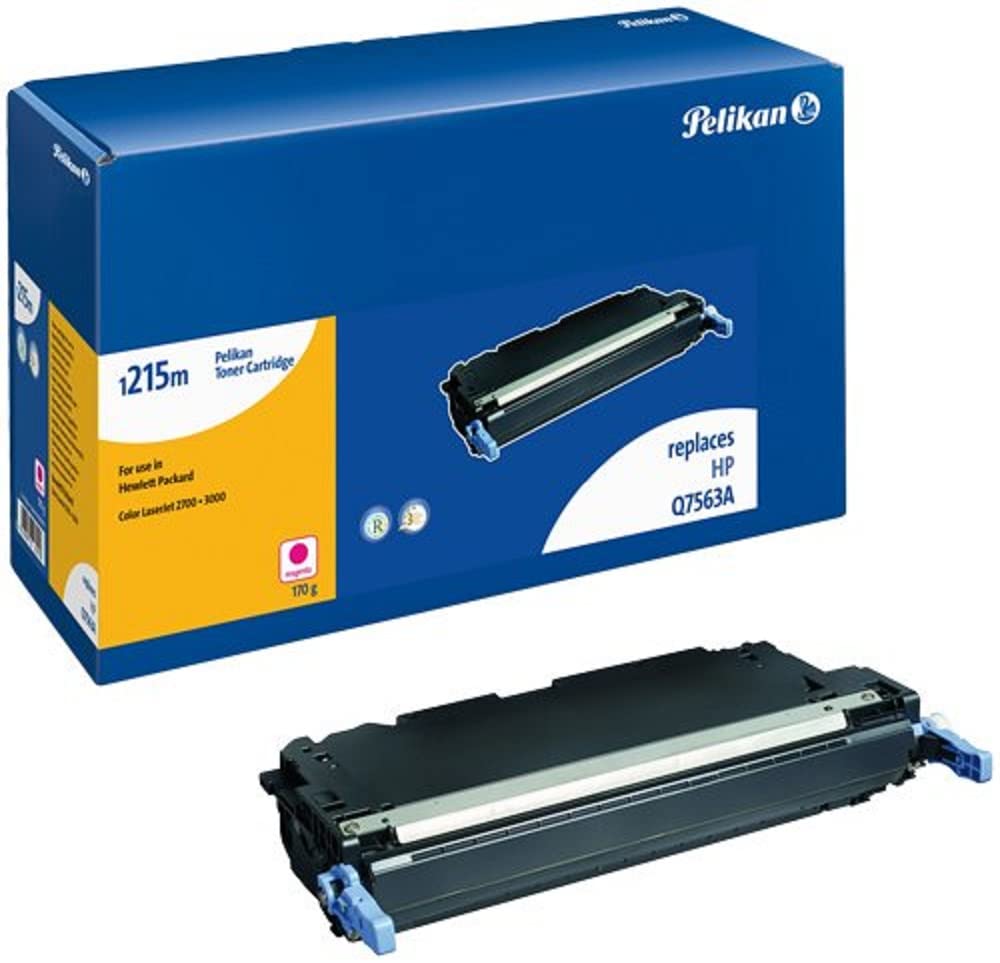 Pelikan Toner ersetzt HP Q7563A (passend für Drucker HP LJ 2700 / 3000) Magenta 3500 Seiten, Magenta