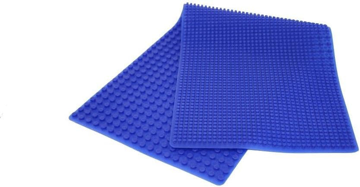 Beslo Hochwertige Baustein Matte aus Silikon I Doppelseitige Bauplatte Gross I Rollbare, Wasserfeste