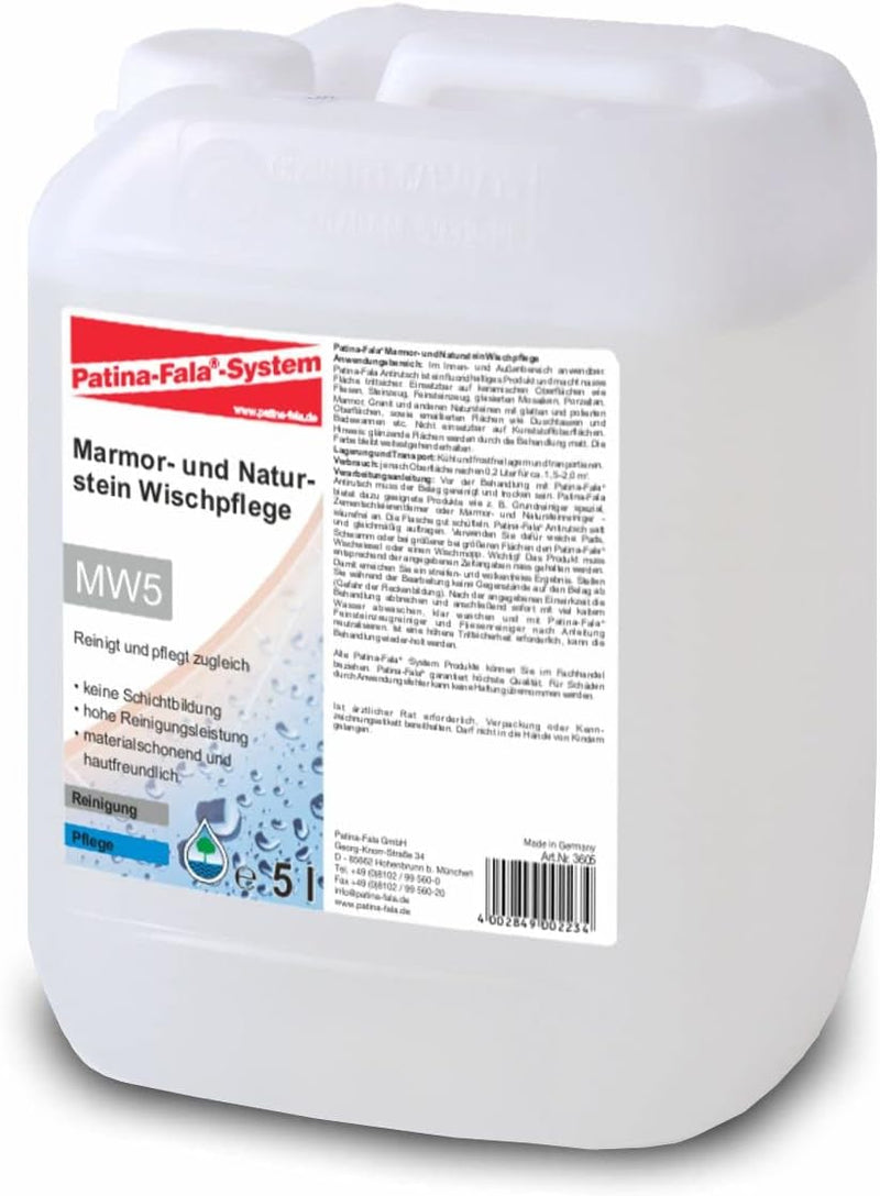 Patina-Fala Marmor- und Naturstein Wischpflege, 5 L, MW5