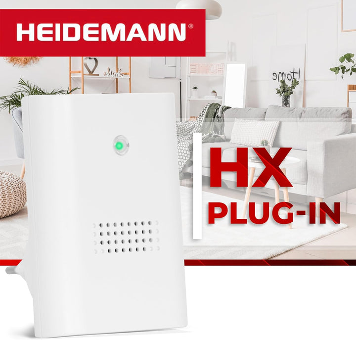 HEIDEMANN Funkklingel Set HX Plug-In - Erweiterbare Klingel - für die Steckdose - Funk Klingel - ink