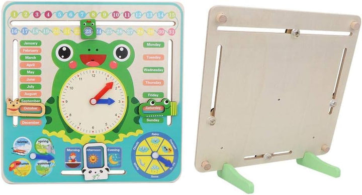 Kinder Holz Kalenderuhr Spielzeug All About Today Kalenderbrett Mein Erstes Uhr Kognitives Spielzeug