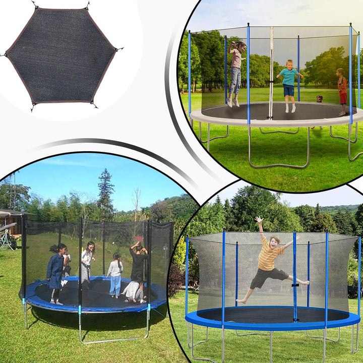 Trampolin Sonnenschutz Abdeckung, Ø 143 243 305 366 427 cm Trampolin Sonnenschutznetz, Trampoliin Üb
