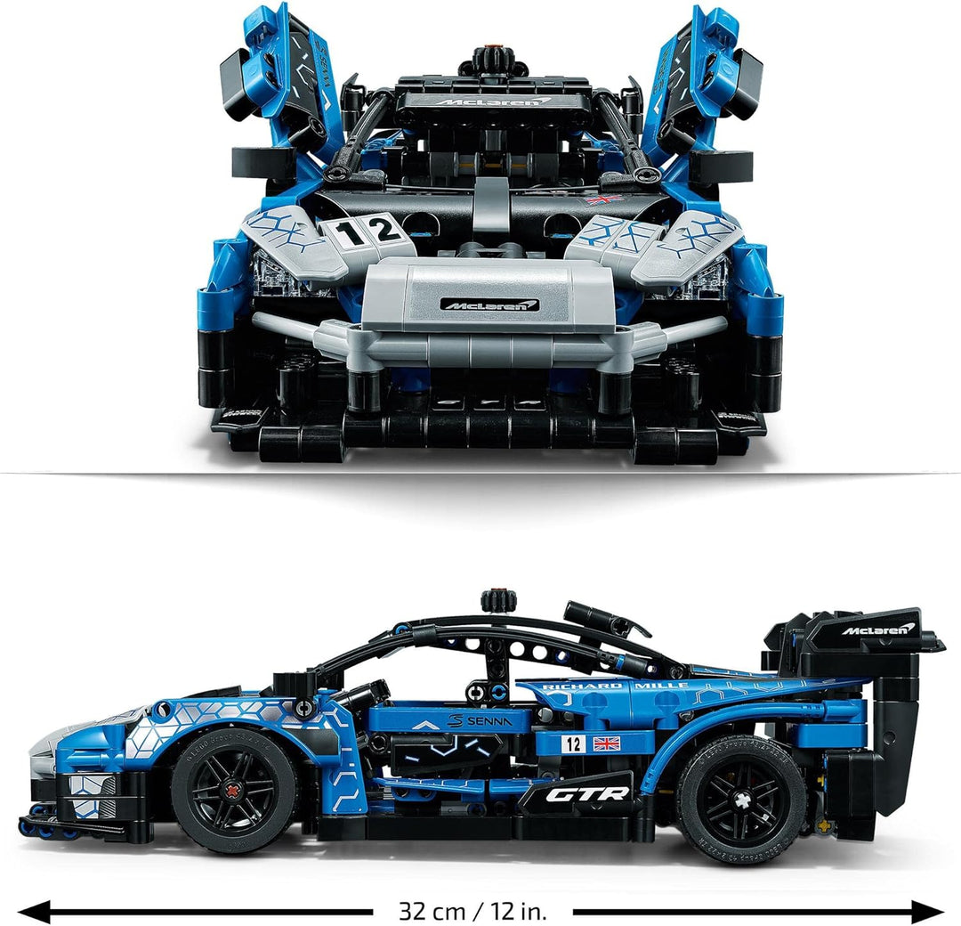 LEGO 42123 Technic McLaren Senna GTR, Modellbausatz, Spielzeugauto, Rennauto, Rennwagen-Bauset, Mode
