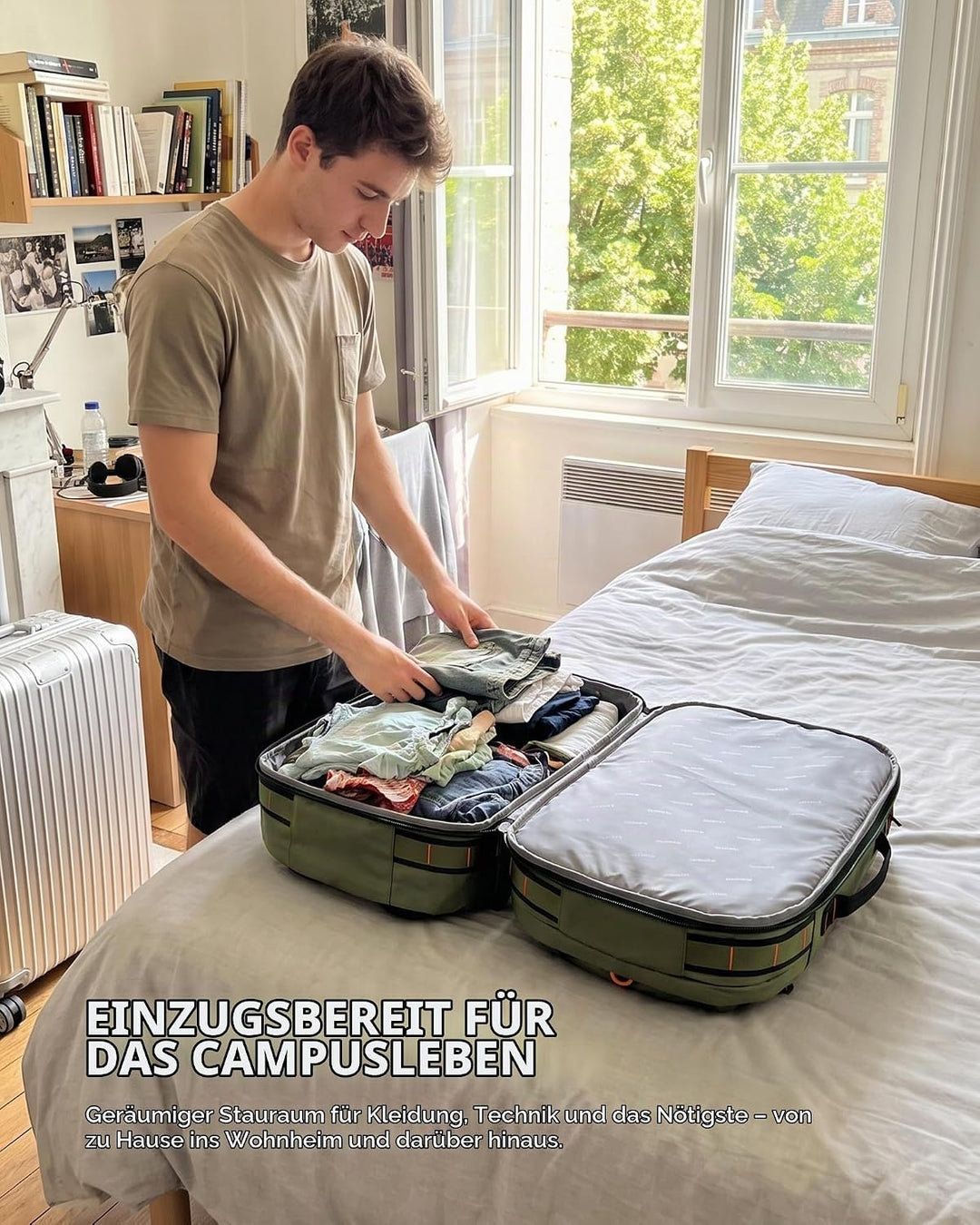 Tolaccea Reiserucksack, Handgepäck Rucksack Flugzeug, TSA-Freundlicher Laptop Rucksack 15,6 Zoll, Er