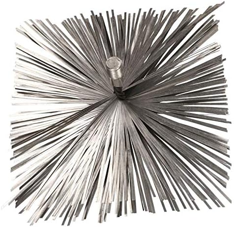 KOTARBAU Schornsteinbesen 160 x 160 mm Aus Federstahl Eckig Kaminbesen Russbesen Kaminbürste Kaminre