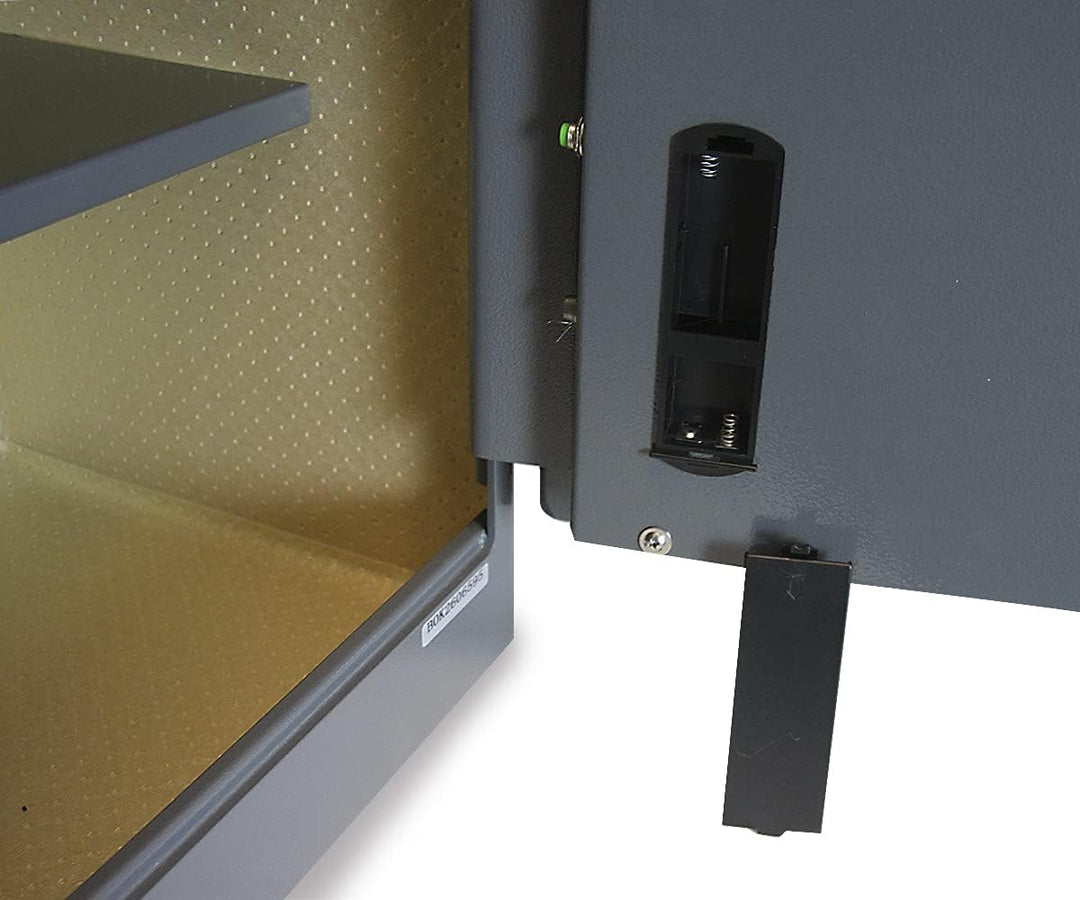 mySafe Premium 450 | elektronischer Schrank-Tresor | Zahlencode & Fingerscan | modernes Design | hoh