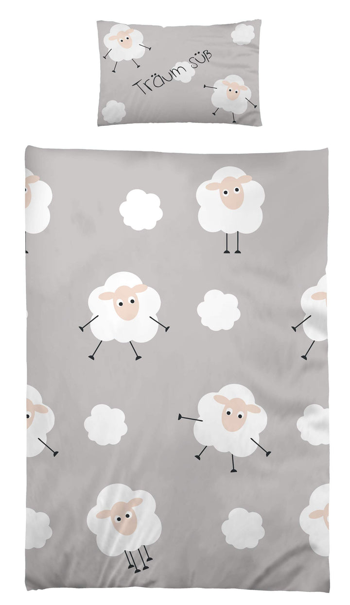 Kinderbettwäsche Babybettwäsche 100x135 cm 40x60 cm 100% Microfaser Kleinkinder Bettwäsche Set Schäf