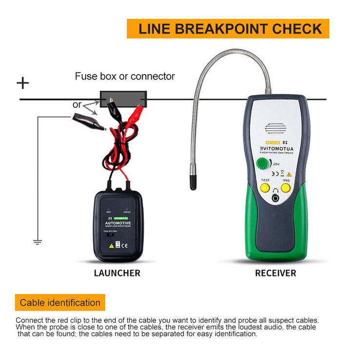 Kurzschluss Detektor-Auto Circuit Checker Open Circuit Finder Kurzschluss Tracer Dy25 Kfz Kurzschlus