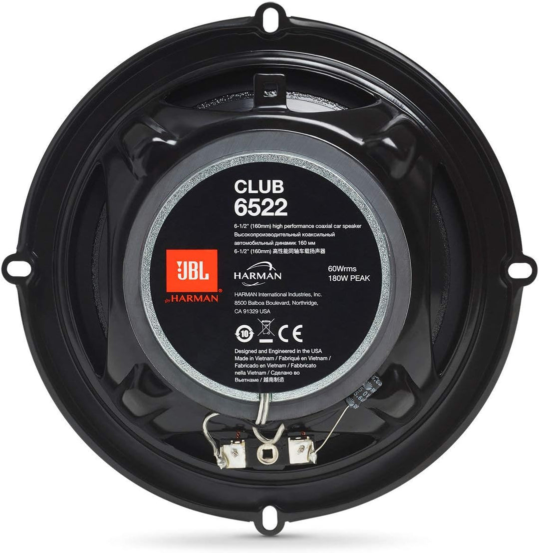 JBL Club 6522 2-Wege Auto Lautsprecher Set von Harman Kardon - 180 Watt KFZ Soundanlage Autolautspre