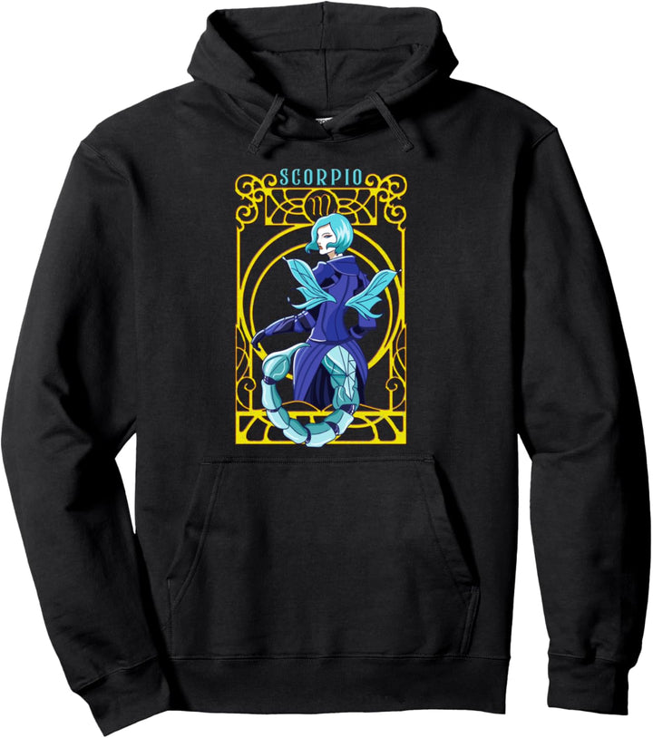 Scorpio Fairy Zodiac Birthday Anime Fairies Scorpio Yellow Pullover Hoodie