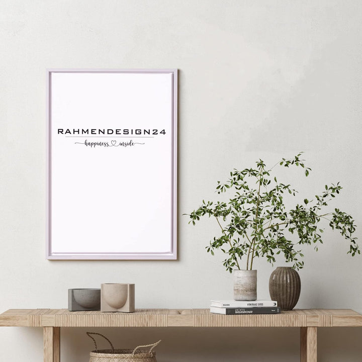 Rahmendesign24 Schattenfugenrahmen Oslo für Keilrahmenbilder und Leinwände 40x60 Weiss (matt) Schatt