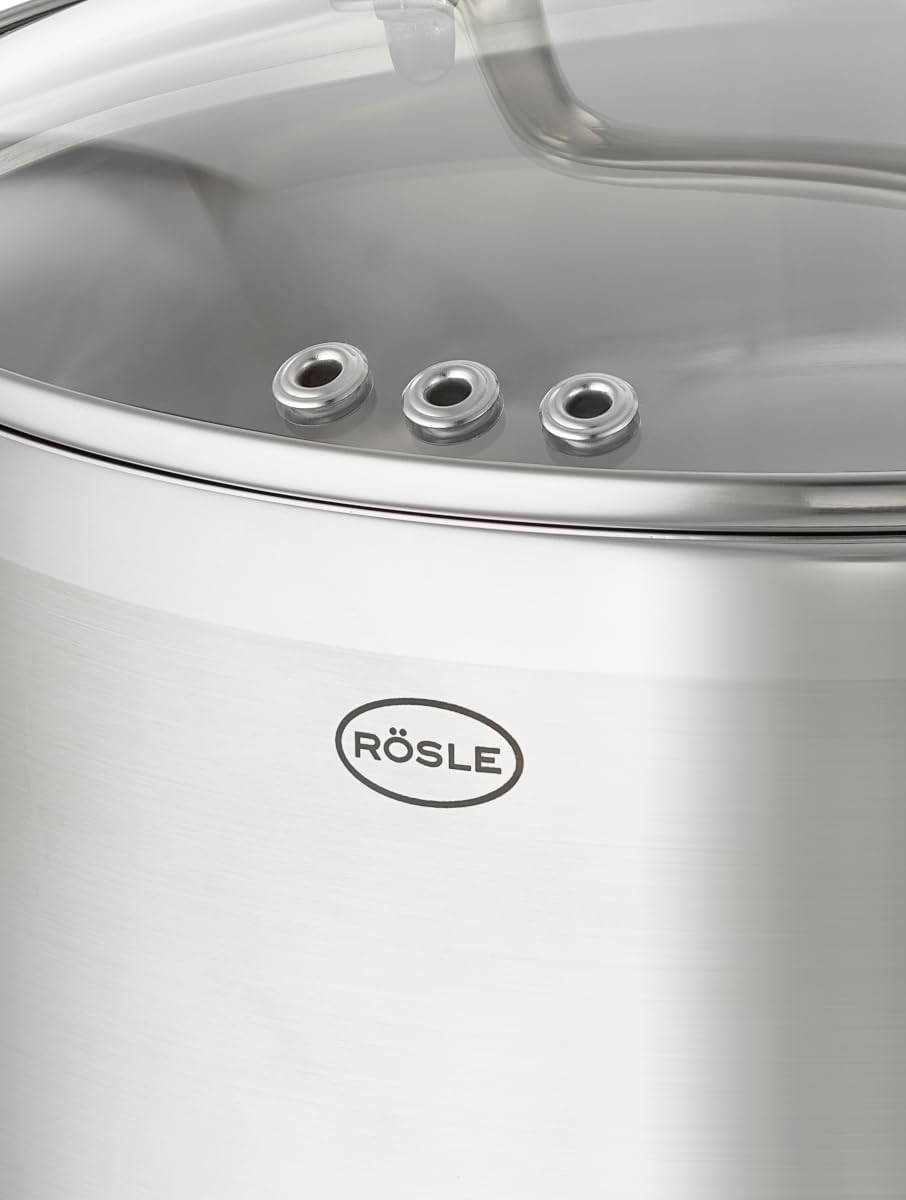 RÖSLE CHARM Topf-Set 4-tlg., hochwertiges Universaltopfset mit 3 Kochtöpfen und 1 Stielkasserolle, E