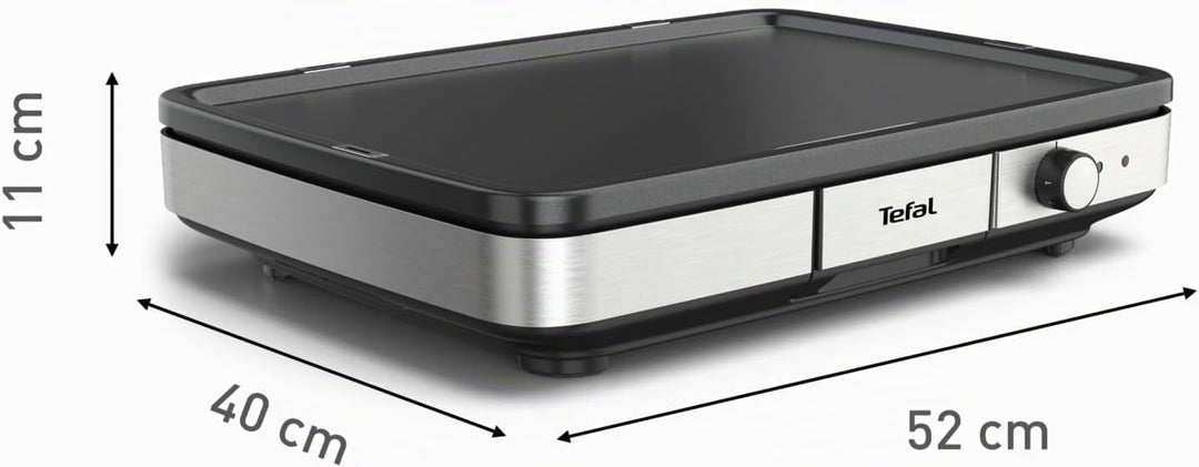 Tefal Maxi Plancha Elektro-Tischgrill CB690D | Extra gross | Antihaft Teppanyaki Platte | Leichte Re