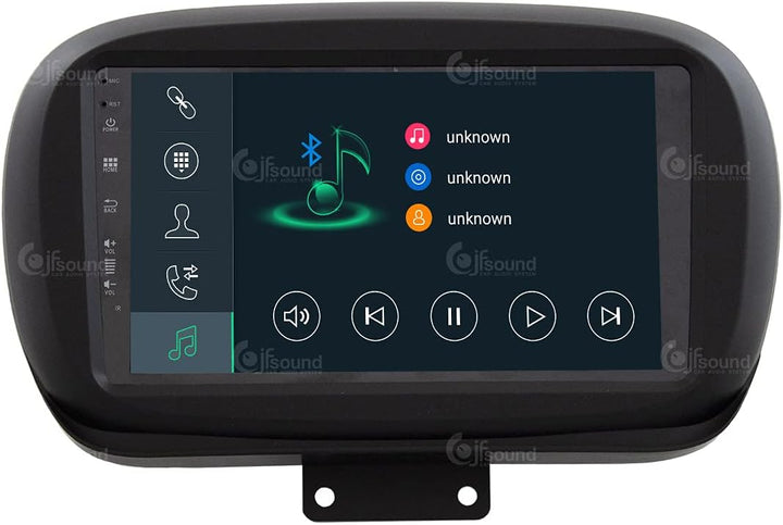 Costum fit Autoradio für FIAT 500X Android GPS Bluetooth WiFi Dab USB Full HD Touchscreen Display 9"