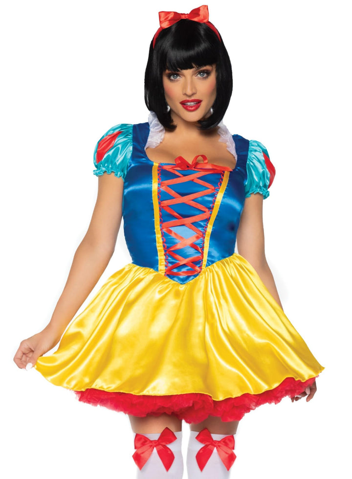 Leg Avenue 85516 - Fairytale Snow White Kostüm, Grösse S/M (EUR 36-38), S/M (EUR 36-38)