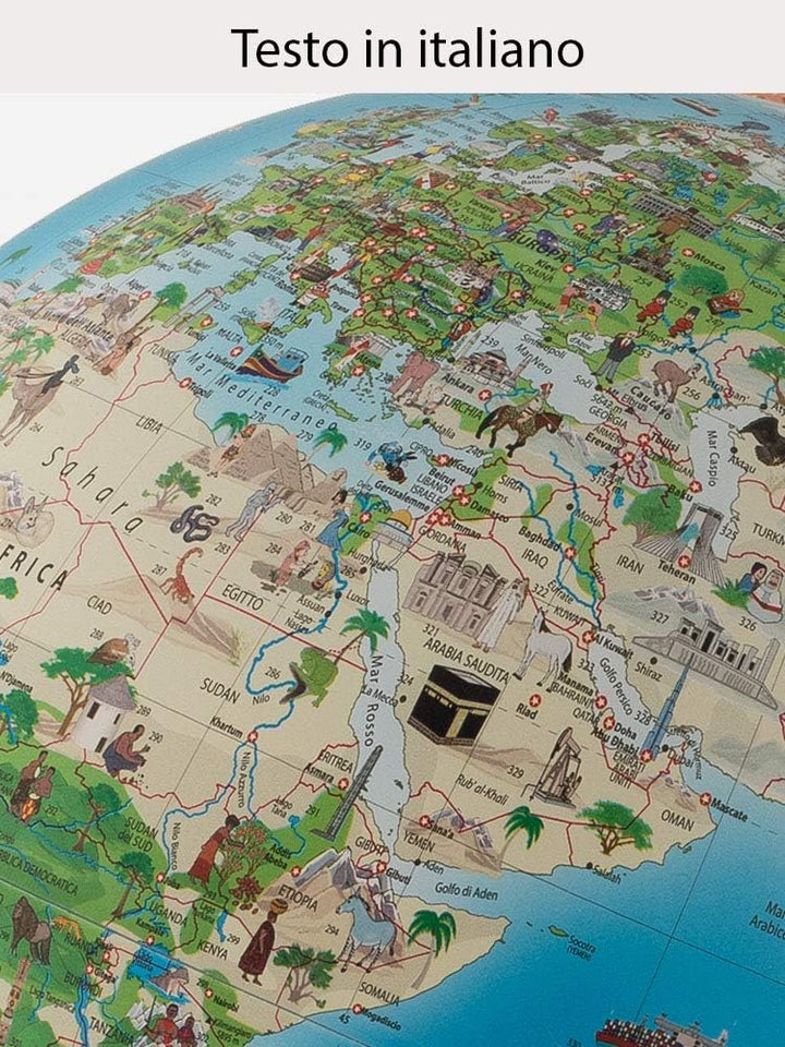 TECNODIDATTICA 0331 FS Leuchtglobus Atmosphere Family Solid