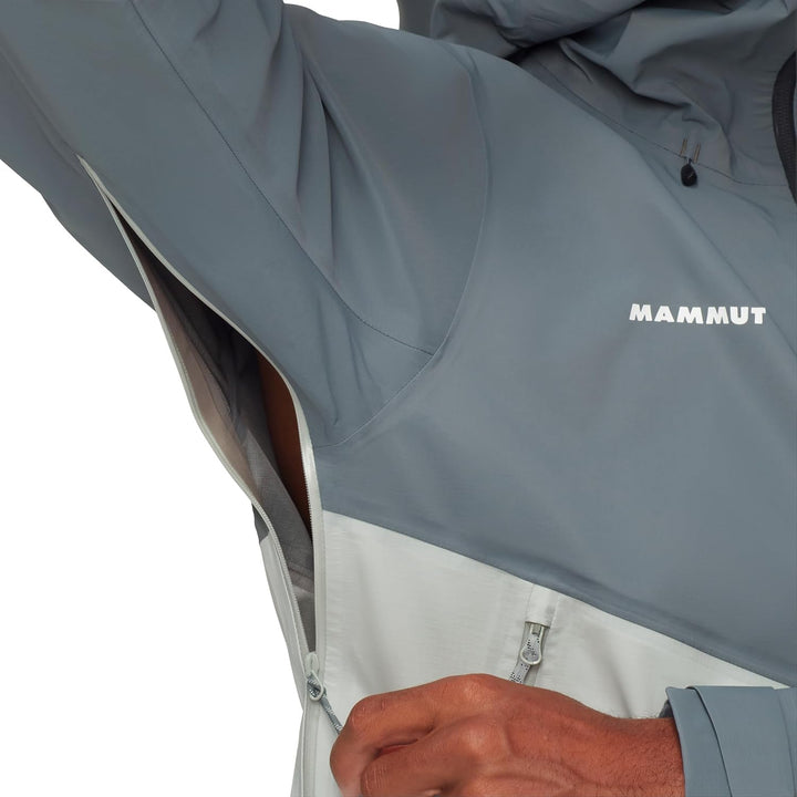 Mammut Herren Alto Guide Hooded Hardshelljacke mit Kapuze L Silver Sage-strata, L Silver Sage-strata