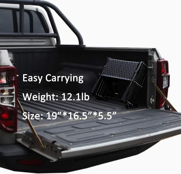 Verbesserte Hundetreppe, Metallrahmen, faltbar, bis 68 kg grosse Hundetreppe, leicht, tragbar, Haust