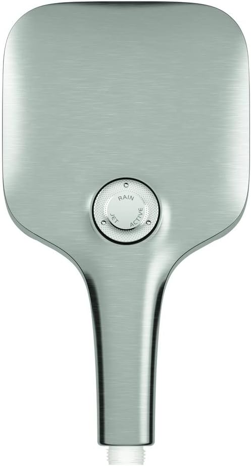 GROHE Rainshower SmartActive 130 Cube - Handbrause (wassersparend, 3 Strahlarten, Antikalk-System),