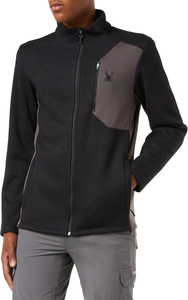 Spyder Herren Bandit Jacket Fleecejacke S Schwarz, S Schwarz