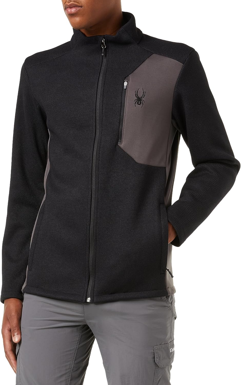 Spyder Herren Bandit Jacket Fleecejacke S Schwarz, S Schwarz