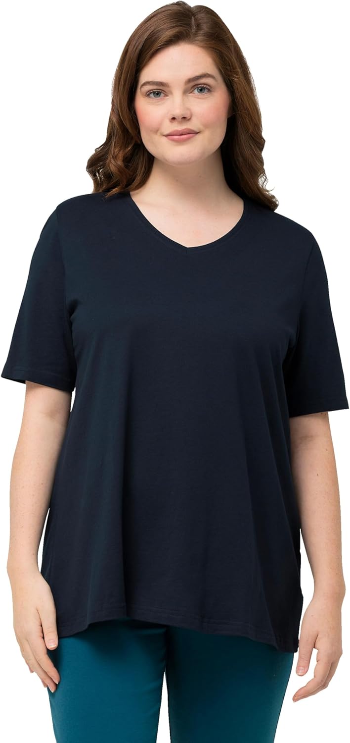 Ulla Popken Damen T-Shirt, Lila