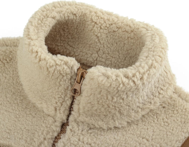 Kleinkind Kinder Polarfleece Weste Verdicken Kinder Stehkragen Reissverschluss Ärmellose Jacke Elter
