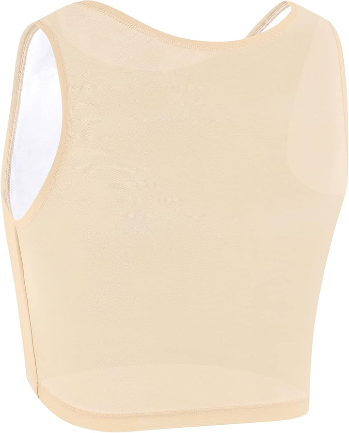 XUJI Binder Transgender FTM Atmungsaktiver Brust Binder XL Nude, XL Nude