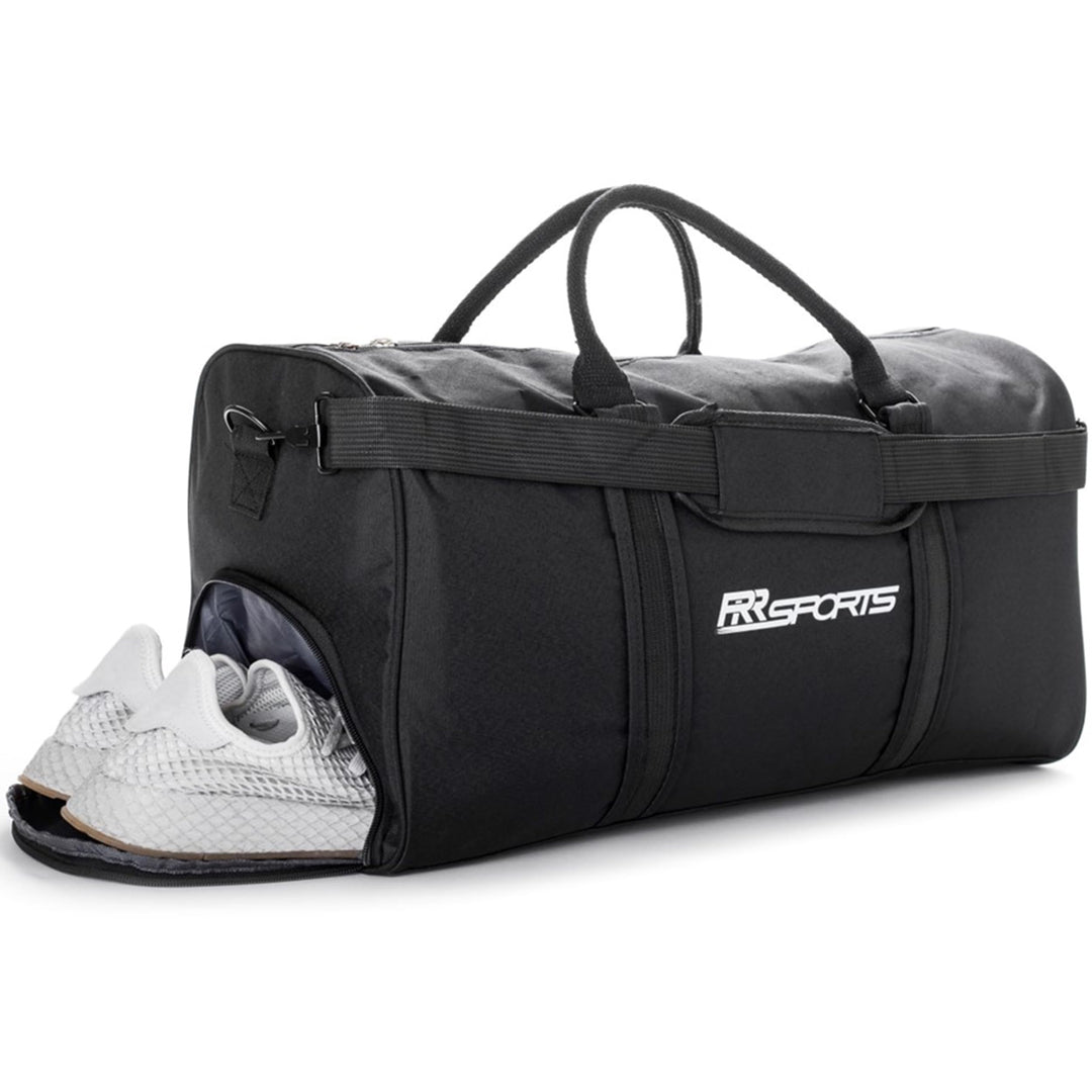 Sporttasche mit Schuhfach schwarz (30 Liter) Damen, Herren & Kinder - Sport Trainingstasche Fitness,