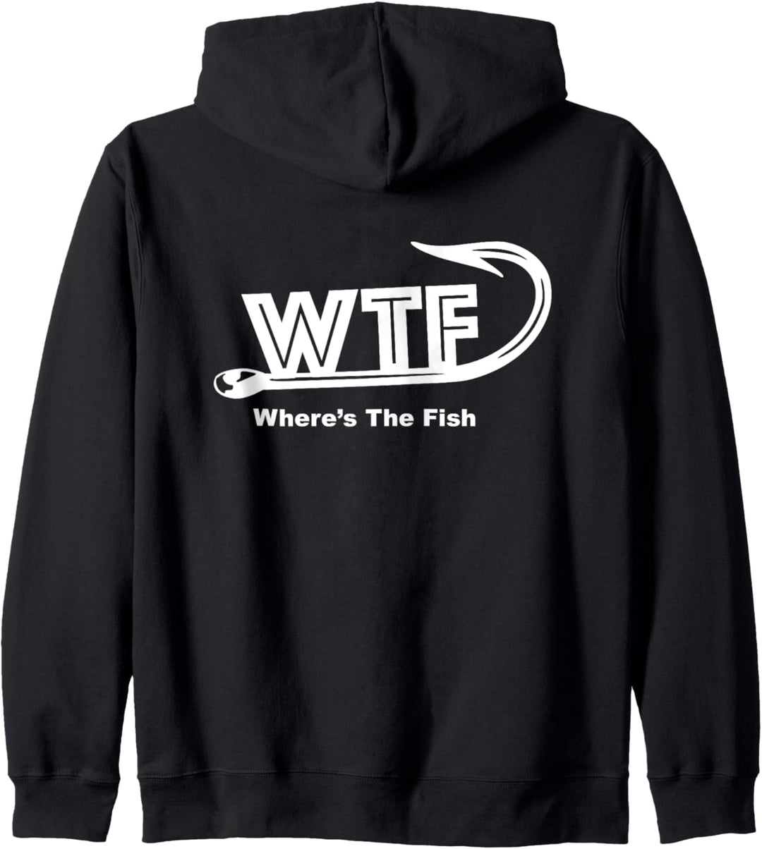 WTF Wheres the Fish Funny Fishing Humor Kapuzenjacke