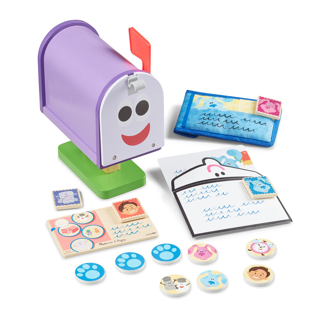 Melissa & Doug | Blue's Clues & You | Briefkasten-Spielset aus Holz | 27 Teile