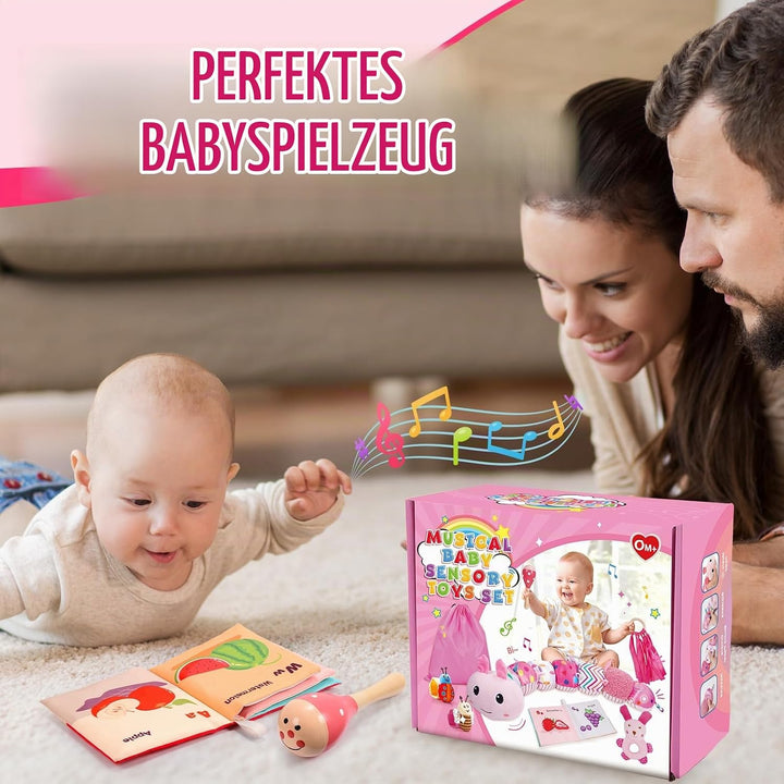 Toyzey Musical Raupe Baby Geschenk 0-6 Monate Mädchen BabySpielzeug 3 6 12 Monate Spielzeug ab 0 3 6