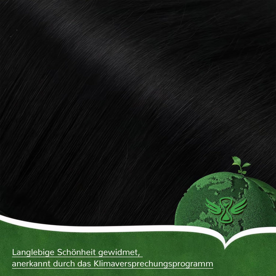 Easyouth Echthaar Extensions Microring Schwarz Echthaar Microring Extensions Pechschwarz Microring E