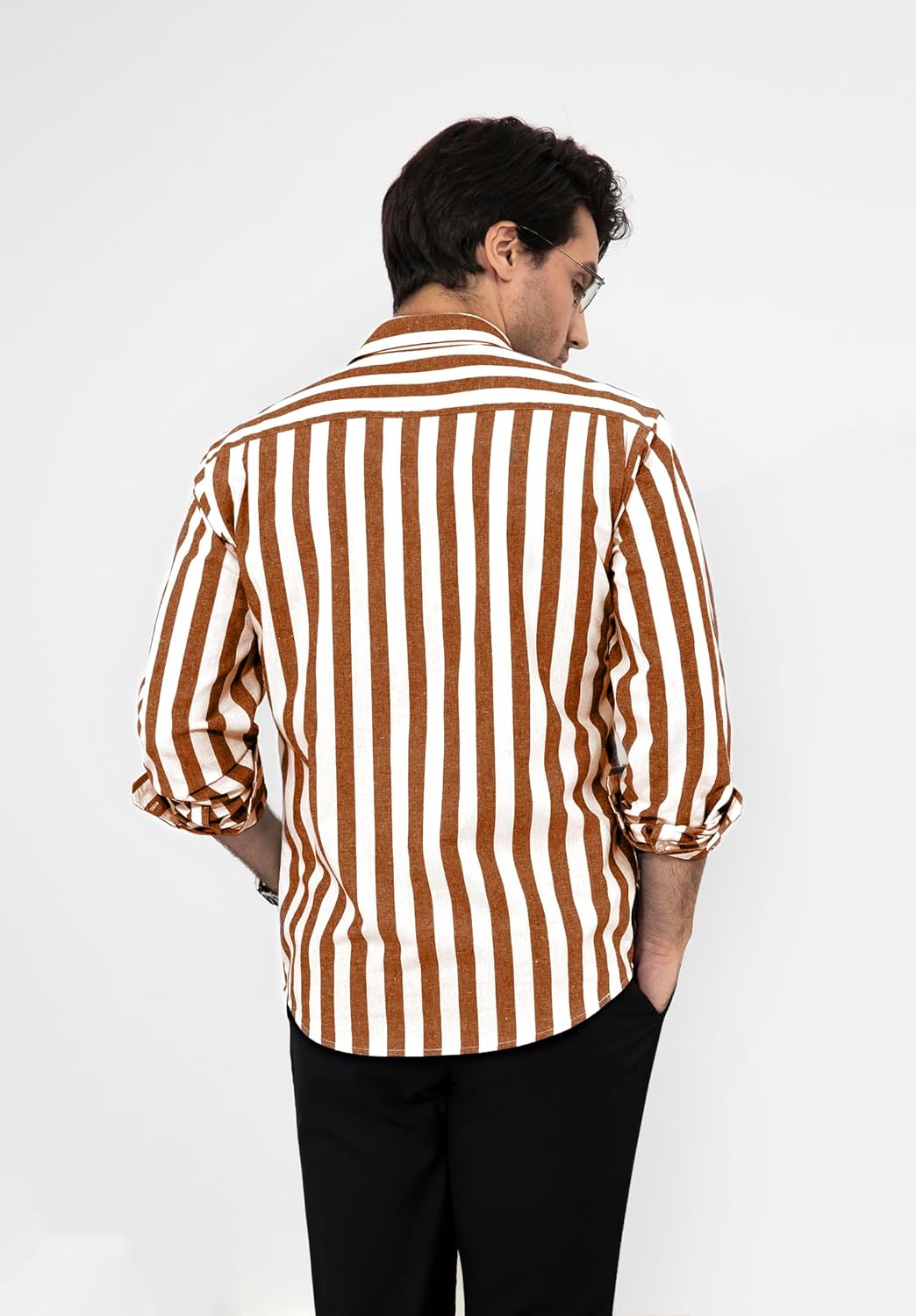 Enlision Herren Hemd Langarm Business Freizeit Herrenhemden Regular Fit Gestreiftes/Einfarbig Freize