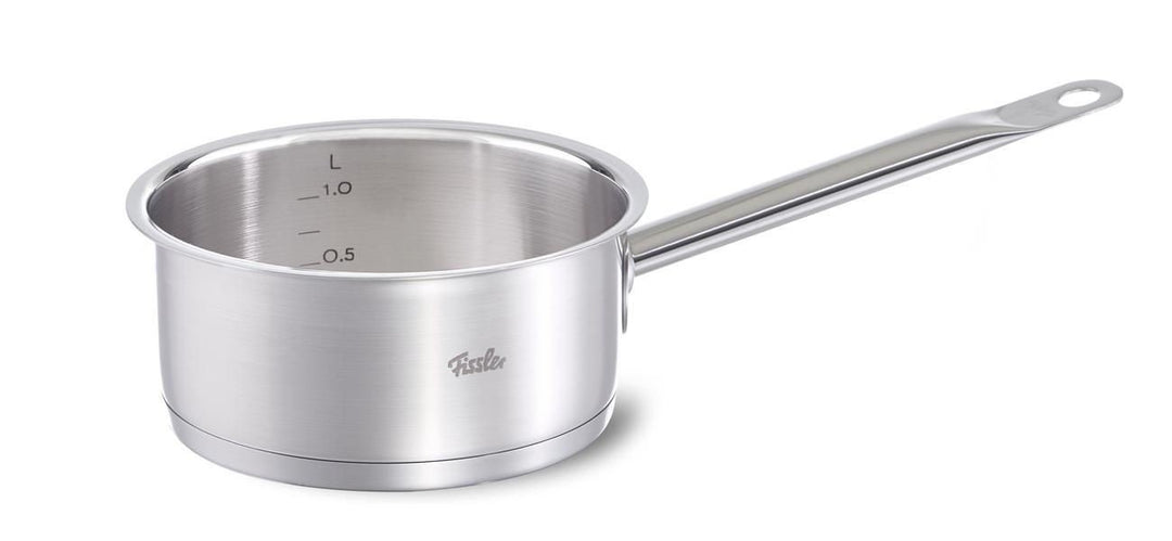 Fissler Original-Profi Collection/Edelstahl-Stielkasserolle (Ø 16 cm) inkl. Schüttrand, Innenskalier